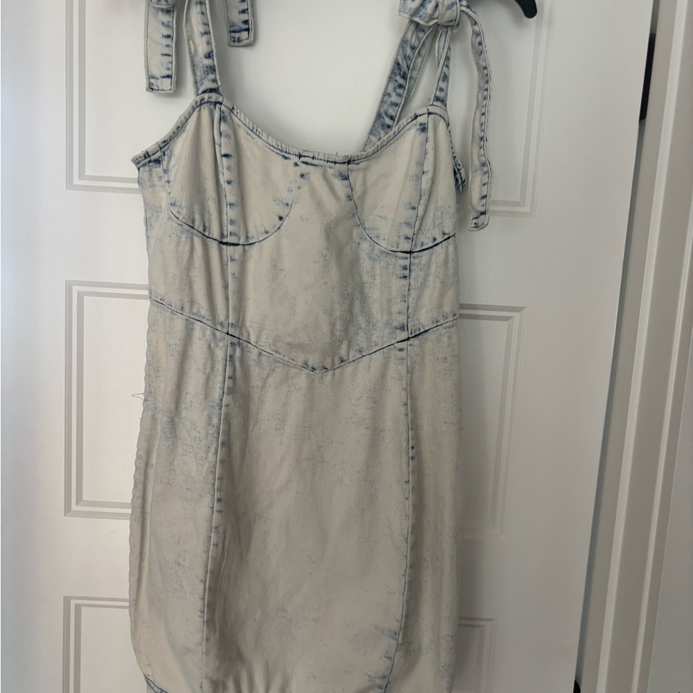 Vestique Light Denim Mini Dress new